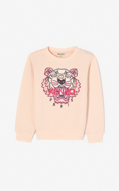 Kenzo Kids Tiger Sweatshirt Faded Pink